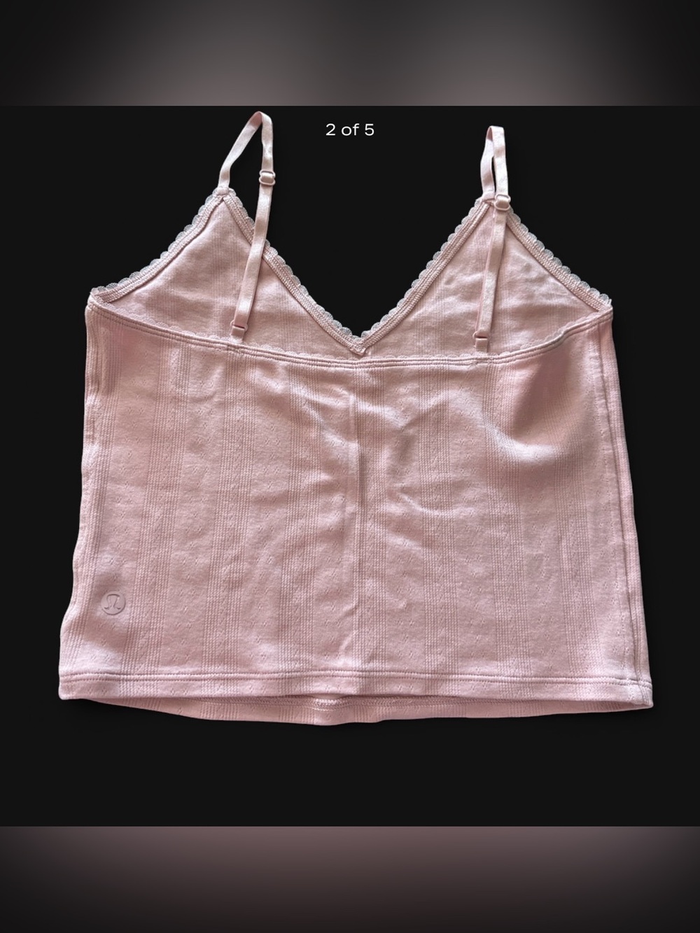 lululemon athletica Pale Pink Lace-Trim Camisole - Picture 2 of 5